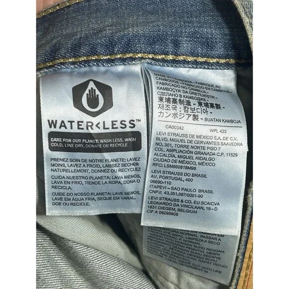 NEW! Levi's Levis 569 Mens Loose Straight Fit Light Blue Jeans Size 40 X 34 NWT - Picture 11 of 13